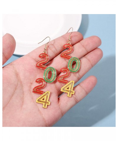 happy new year earrings 2023 alloy earrings for women new year eve drop dangle earrings 2023Colour $6.48 Earrings