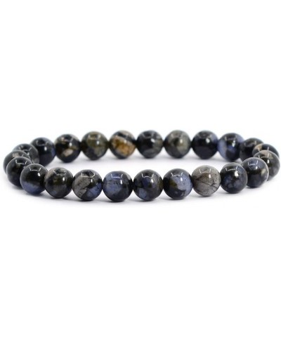 Gem Semi Precious Gemstone 8mm Round Beads Stretch Bracelet 7 Inch Unisex Llanite $10.44 Bracelets