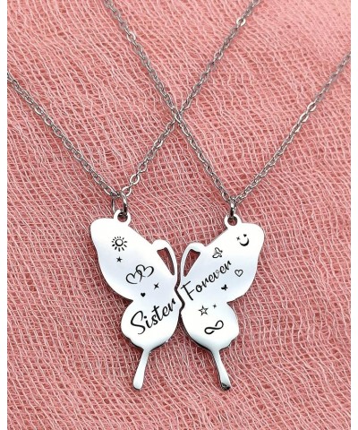 Sisters Best Friends Forever BFF Matching Necklace Set for 2 3 4,Mom Daughter Necklaces,Friendship Necklace,Christmas Birthda...