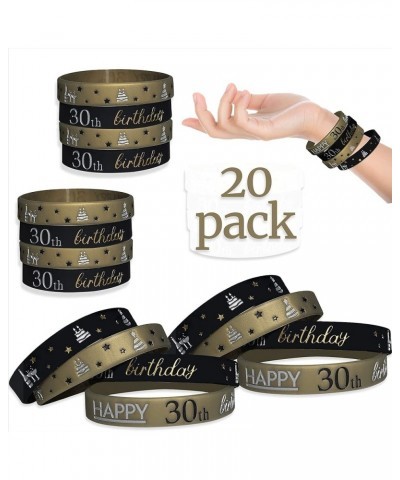 BlueBell Baby 30th Birthday Celebration Wristband Party Favors, Durable, Classy Design (30th Birthday) 30th Birthday $10.52 R...