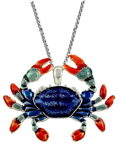 Beautiful Crab Pendant Necklace Cancer Horoscope Zodiac Sign with 24" Chain $11.17 Necklaces