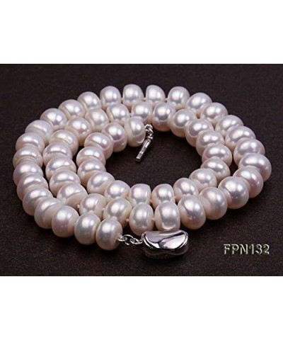 Necklace Set 10-11mm White Freshwater Pearl Necklace Bracelet and Earrings Jewelry Set Necklace Bracelet $25.85 Jewelry Sets