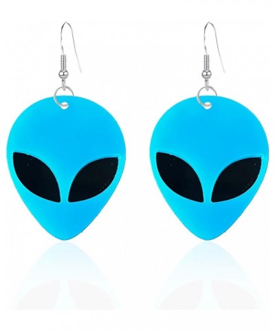 Funny Colorful Aliens Head Dangle Earrings for Women Men Party Jewelry, The Extraterrestrials Earrings for E.T. Cosplay Costu...