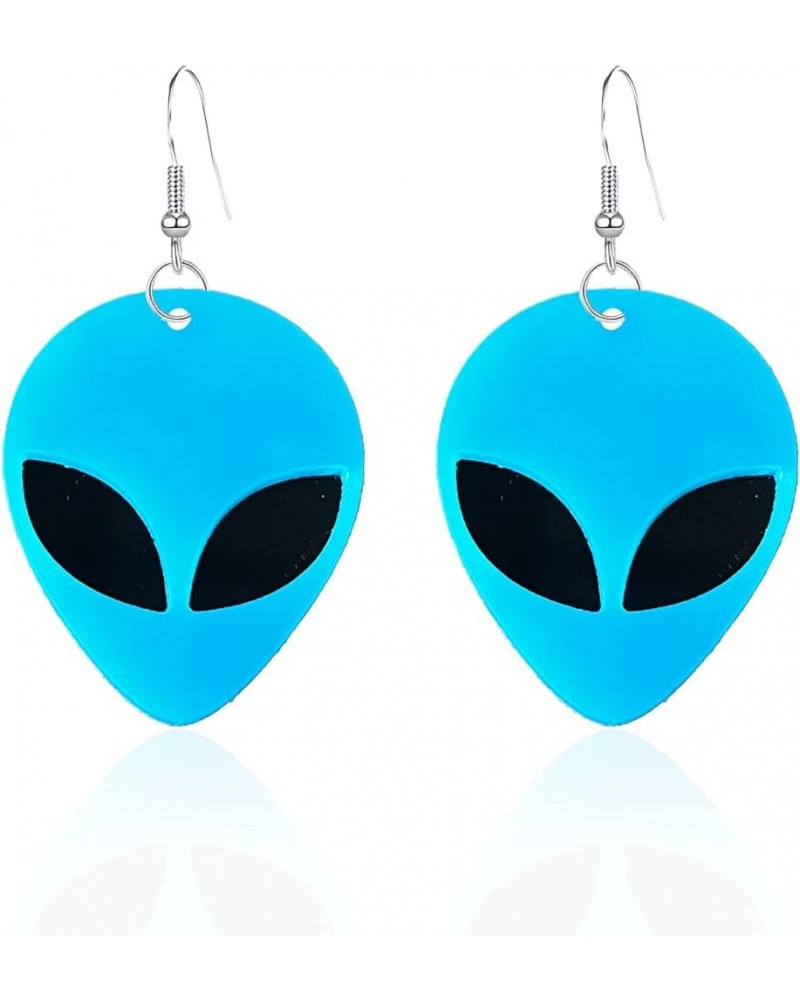 Funny Colorful Aliens Head Dangle Earrings for Women Men Party Jewelry, The Extraterrestrials Earrings for E.T. Cosplay Costu...