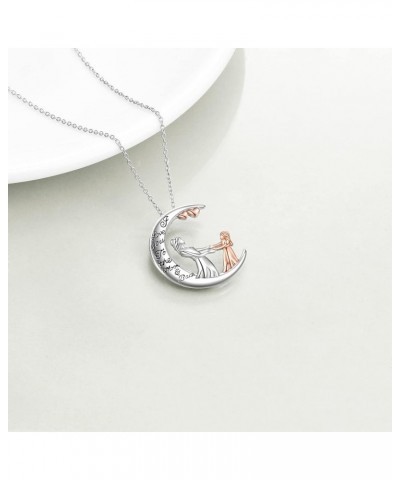 Gifts for Mom Nana Sterling Silver Mother Daughter Jewelry Birthday Christmas Gifts C Mom-moon $18.86 Necklaces