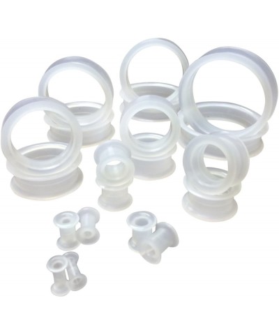 Pair of Clear Soft Silicone Ear Tunnels Plugs - up to Size 50mm! 1&7/16" (36mm) $9.30 Body Jewelry