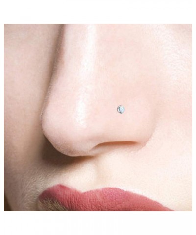 Nose Rings 18G Nose Rings Hoops Surgical Steel Nose Piercing Kit L Shape Nose Studs for Women CZ Heart Moon Nose Piercings Si...