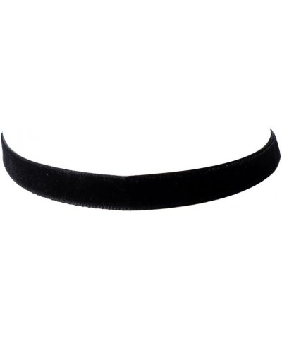 Classic Black Velvet 10mm Choker Necklace Black $5.93 Necklaces