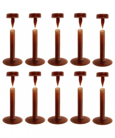 Set of 10 16GA Flesh Tone Flexible Bioflex Removable Push Top Piercing Retainers, Metal & Allergy Free Dark - 10mm (3/8") $9....