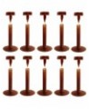 Set of 10 16GA Flesh Tone Flexible Bioflex Removable Push Top Piercing Retainers, Metal & Allergy Free Dark - 10mm (3/8") $9....