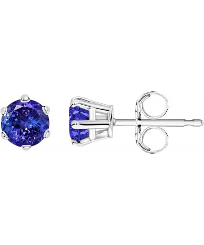 1/2-10 Carat Total Weight Tanzanite Stud Earrings 6 Prong Screw Back Platinum 2.0 carats $664.57 Earrings