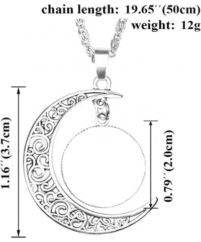 Moon Pendant Genshin Impact Glass Dome Crescent Pendant for Boys Men Girls Women wind $7.55 Necklaces