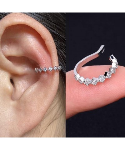 1Pc Helix Cartilage Conch Fake Without Piercing Cuff Earring Earcuff Wrap Rock Earring Cuff No Piercing Women Clip Adjustable...