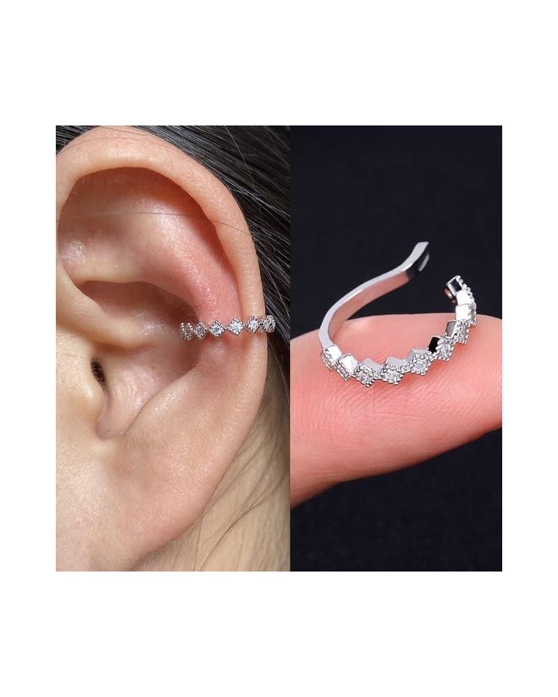 1Pc Helix Cartilage Conch Fake Without Piercing Cuff Earring Earcuff Wrap Rock Earring Cuff No Piercing Women Clip Adjustable...