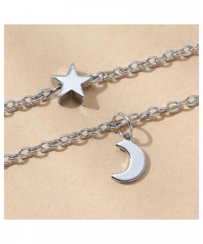 Sexy Star Moon Waist Chain Boho Layered Crescent Moon Star Pendant Body Chain Bikini Chain Belly Chain Belt Chain Stomach Cha...