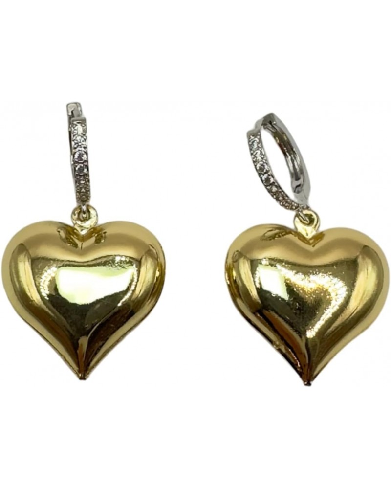 Gold Heart Earrings for Women $23.36 Earrings