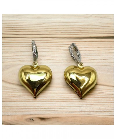 Gold Heart Earrings for Women $23.36 Earrings