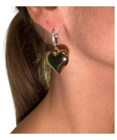 Gold Heart Earrings for Women $23.36 Earrings