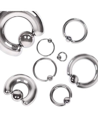 316L Surgical Steel Captive Bead Ring 18GA, Length: 1/4", Ball: 3mm $8.82 Body Jewelry