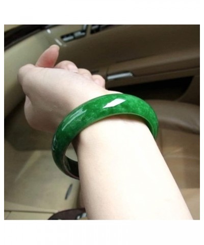 Natural Burmese Jade Bangle Bracelet Full Green Jadeite for Women Jewellery Box Gift with Certificate 56mm $41.54 Bracelets