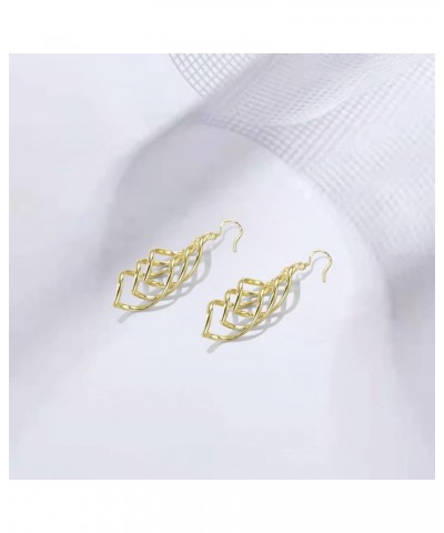 Sterling Silver Earrings Dangle Earrings Linear Drop Statement Earrings for Women GOLD $10.82 Earrings