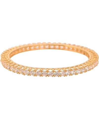 Gold Tone White CZ Zirconia Diamond Bollywood Wedding Indian Bangles Jewelry Women White 2.8 $12.60 Bracelets