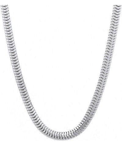 1mm-4mm Solid .925 Sterling Silver Round Snake Chain Necklace or Bracelet 20.0 Inches 4mm Necklace $29.00 Necklaces