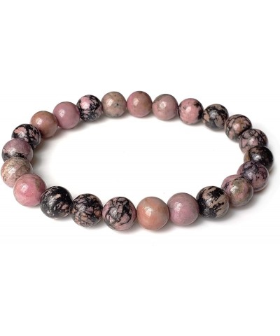 8mm Auralite Amethyst Stretch Bracelet for Women Natural Round Beads Semi Gemstone for Crystal Elastic Beaded Bracelet 7.5 Bl...