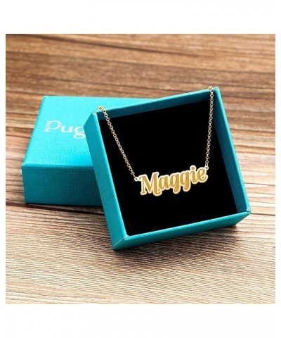 Personalized Custom Any Name Necklace 18K Gold Plated 925 Sterling Silver Pendant Jewelry for Women -Style 364-Embossed $21.2...