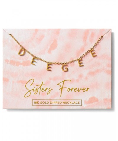 Delta Gamma Necklace — DG Name Necklace, 18K Gold Plated Sorority Gifts Necklace, Long-Lasting Delta Gamma Gifts for Women $1...