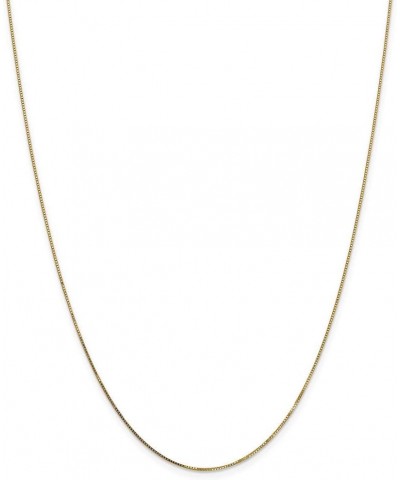 14k Yellow Gold .7mm Box Chain Necklace 26.0 Inches $74.40 Necklaces