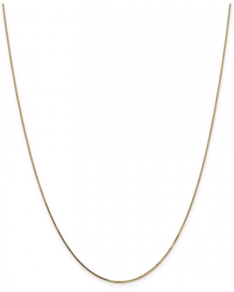 14k Yellow Gold .7mm Box Chain Necklace 26.0 Inches $74.40 Necklaces