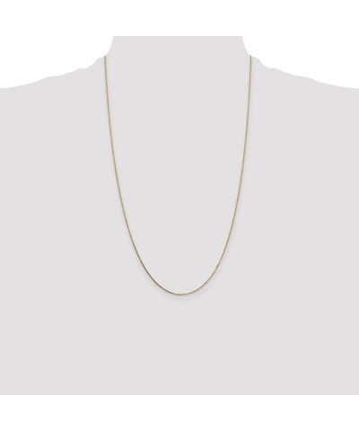 14k Yellow Gold .7mm Box Chain Necklace 26.0 Inches $74.40 Necklaces