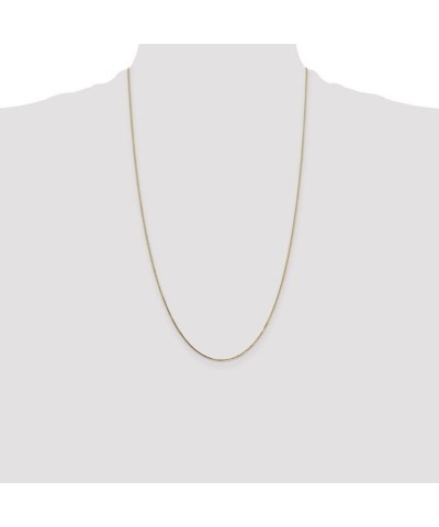 14k Yellow Gold .7mm Box Chain Necklace 26.0 Inches $74.40 Necklaces