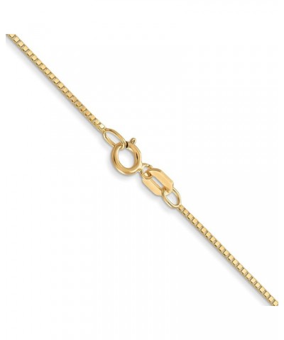 14k Yellow Gold .7mm Box Chain Necklace 26.0 Inches $74.40 Necklaces