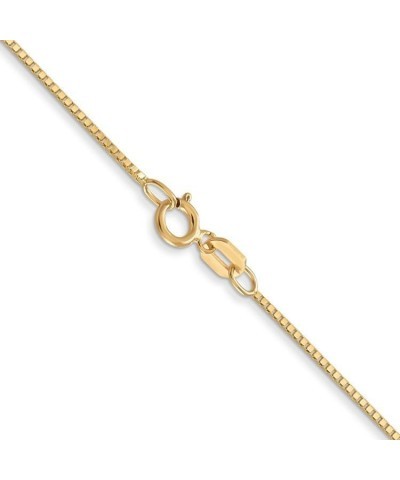 14k Yellow Gold .7mm Box Chain Necklace 26.0 Inches $74.40 Necklaces