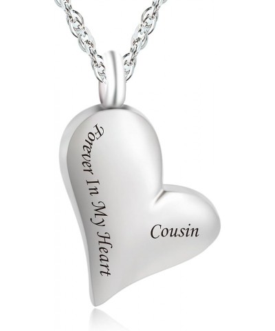 Customized Forever in My Heart Urn Necklace for Ashes for Women Heart Shaped Keepsake Memorial Pendant Ashes Holder Cremation...