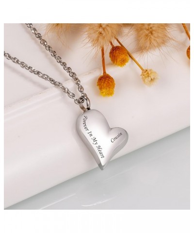 Customized Forever in My Heart Urn Necklace for Ashes for Women Heart Shaped Keepsake Memorial Pendant Ashes Holder Cremation...