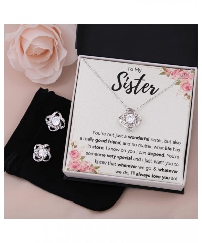 Sisters Gifts From Sister Necklaces For 2 Big Sister and Little Sister Happy Birthday Present For Women Jewelry Best Sister w...