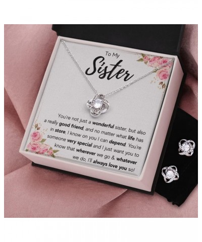 Sisters Gifts From Sister Necklaces For 2 Big Sister and Little Sister Happy Birthday Present For Women Jewelry Best Sister w...