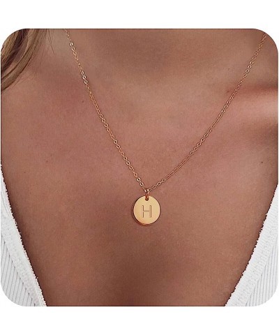 Initial Necklaces for Women, Dainty Gold Necklace for Women, 14K Gold Plated Initial Necklace Letter Necklace Dainty Gold Nam...