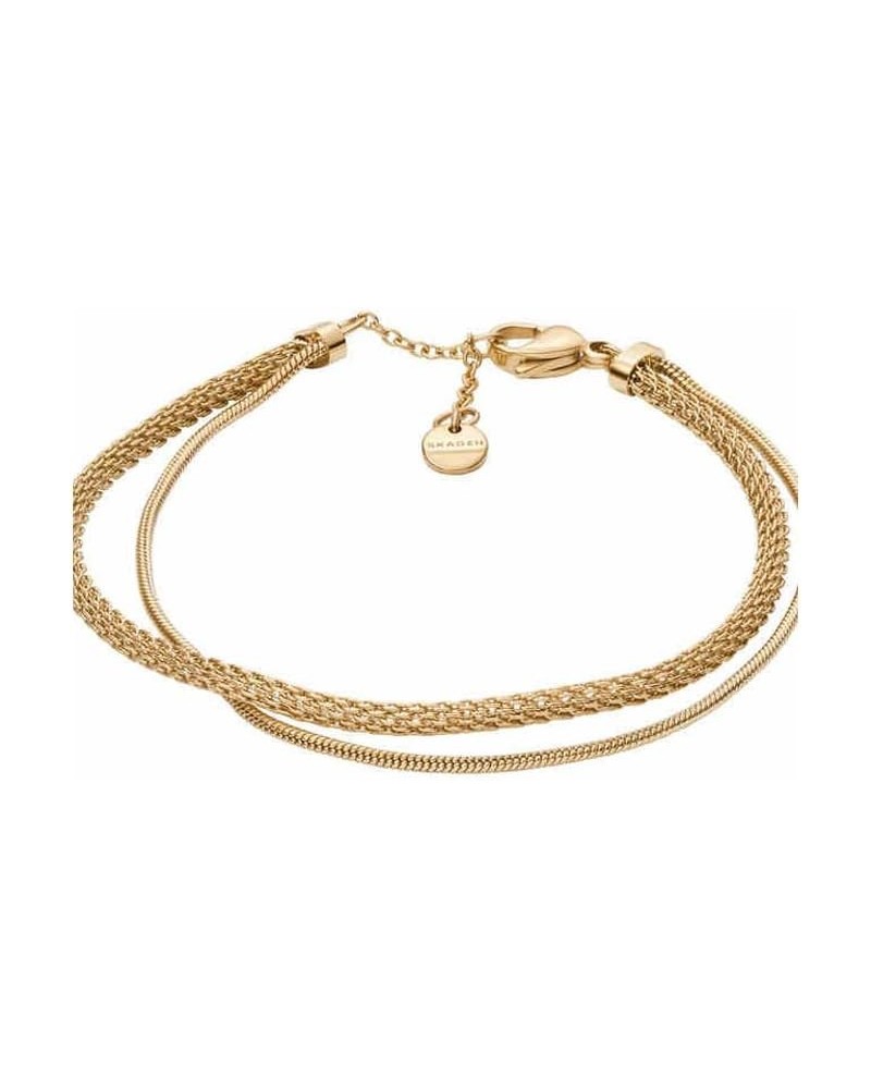 Women's Minimalist Silver, Rose Gold or Gold Stainless Steel Chain Bracelet Gold Mesh $32.20 Bracelets