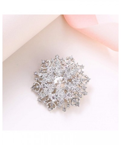 Austrian Crystal Elegant Winter Snowflake Corsage Brooch Pin Clear $9.66 Brooches & Pins