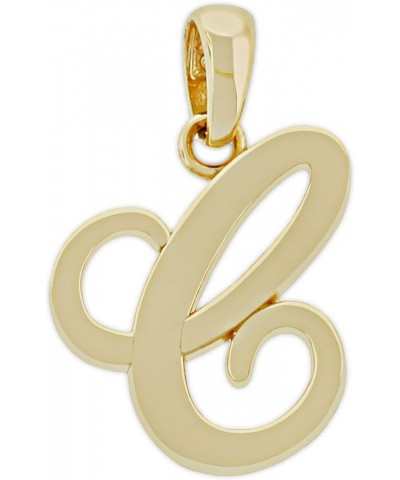 Charm America - Gold Initial Letter A-Z Charm - 14 Karat Solid Gold C $47.56 Pendants