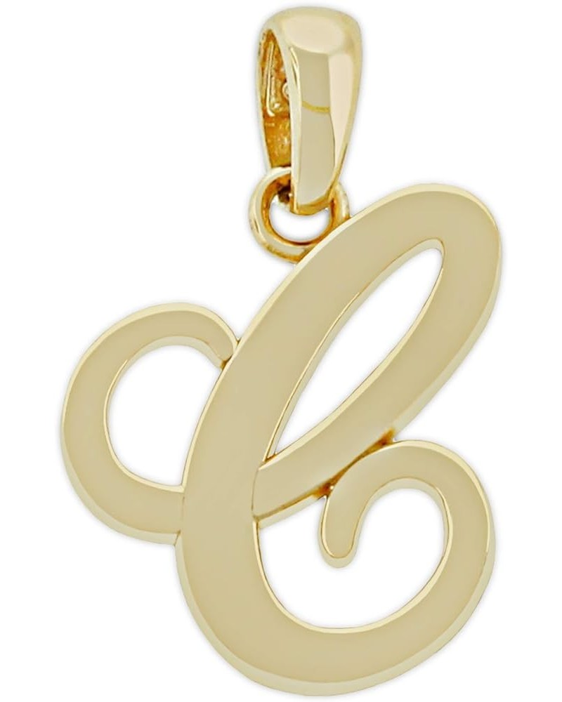 Charm America - Gold Initial Letter A-Z Charm - 14 Karat Solid Gold C $47.56 Pendants