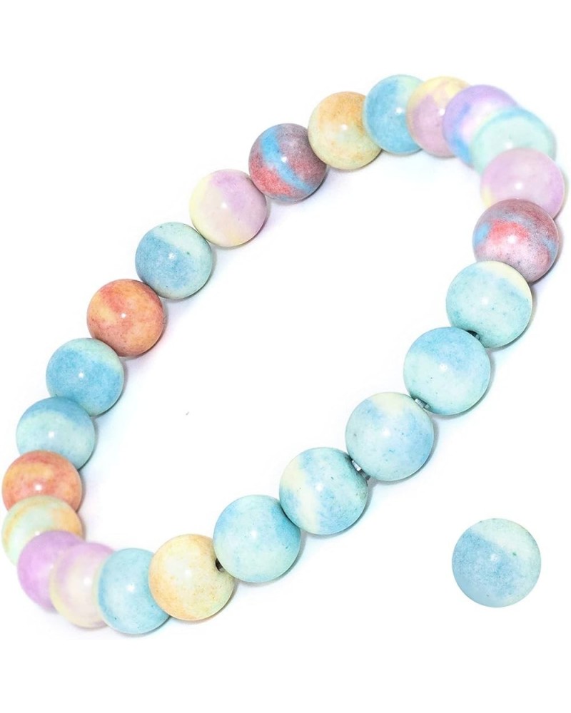 Natural Gemstone Bracelet 7.5 In Stretch Gems Stones 8mm (0.31") Round | Beads Healing Crystals Quartz | Chakra Bracelet | Y2...