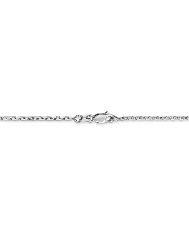 10k White Gold Diamond-Cut Cable Chain Necklace 24.0 Inches 1.8 mm $52.54 Necklaces