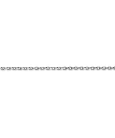 10k White Gold Diamond-Cut Cable Chain Necklace 24.0 Inches 1.8 mm $52.54 Necklaces