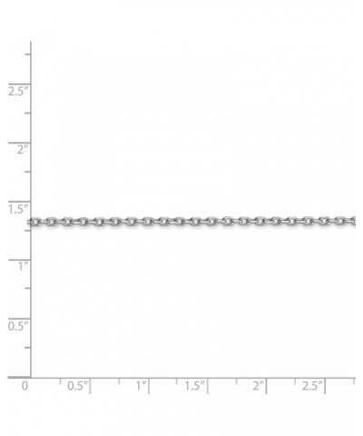 10k White Gold Diamond-Cut Cable Chain Necklace 24.0 Inches 1.8 mm $52.54 Necklaces