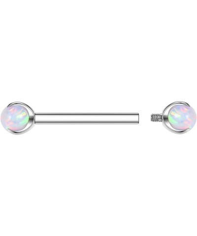 Nipple Ring Internally Threaded Nipple Barbell 14G Nipple Piercing Jewelry G23 Titanium Nipple Bar Nipple Body Piercing Jewel...